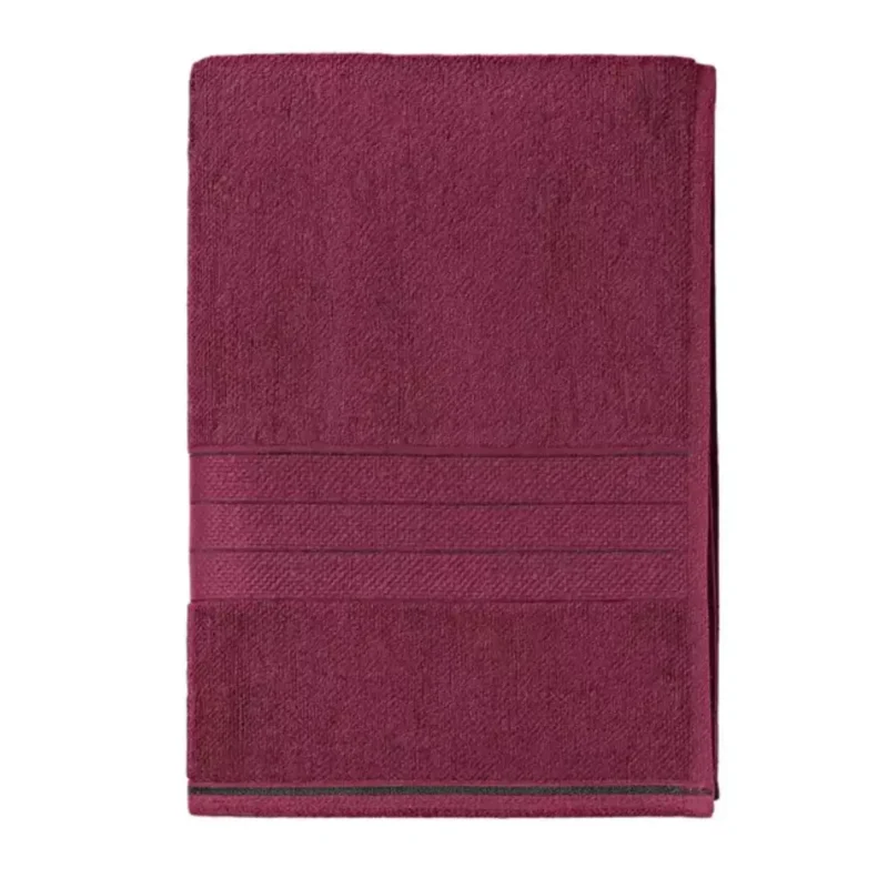 sofrito 100% cotton bath towel wine