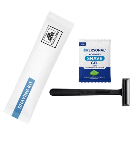 shaving kit with branding
