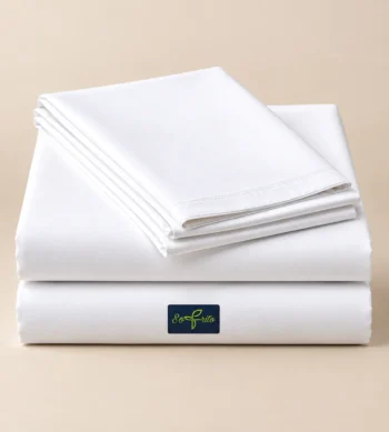 Sofrito 100% Cotton Bedsheet (Flat) P20S - 120 TC - Plain - White