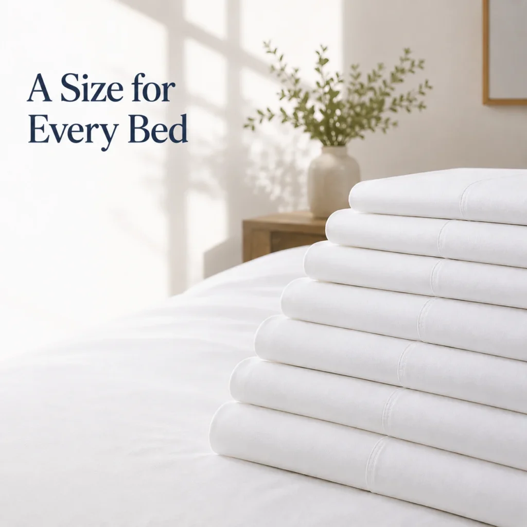 Sofrito 100% Cotton Bedsheet (Flat) - Percale Finish - Plain - White | Anti Pilling Processed Fabric 100% cotton bedsheet