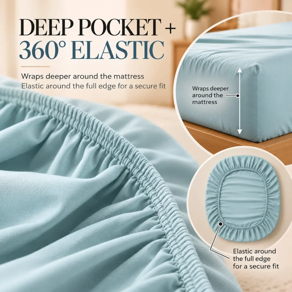 Sofrito Bedsheet (Fitted) Glace Cotton 300 TC - Plain for Hotels & Bulk Use Sofrito Bedsheet (Fitted) Glace Cotton 300 TC - Plain bedsheet