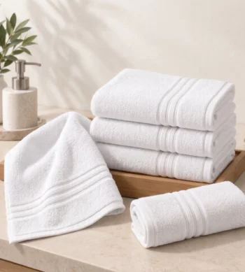 Sofrito Terry Hand Towel Regular Series - 65% Cotton 35% Polyester - White