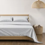 Sofrito 100% Cotton Flat Bedsheet - 500 TC - Striped | Anti Pilling Processed Fabric