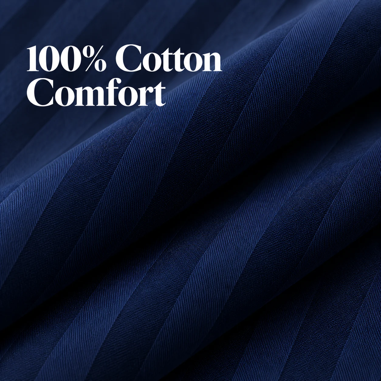 Sofrito 100% Cotton Flat Bedsheet - 210 TC - Striped 100% cotton bedsheet