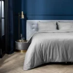 Sofrito duvet / comforter cover stripes silver