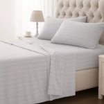 Sofrito Bedsheet Striped fitted silver Sofrito Bedsheet Striped fitted silver