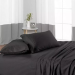 Sofrito 100% Cotton Bedsheet stripes black