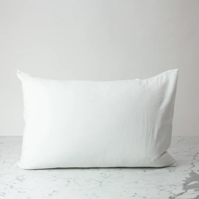 sofrito cotton pillow cover plain white