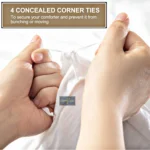 Duvet cover with corner ties