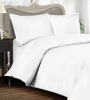 sofrito duvet / comforter cover set stripes white