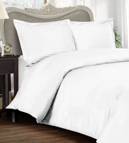 sofrito duvet / comforter cover stripes white