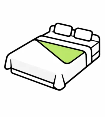 Flat bedsheet icon
