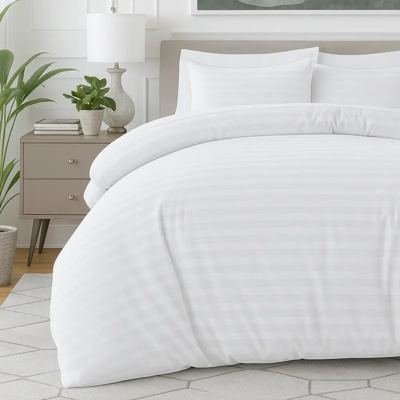 sofrito duvet / comforter cover stripes white sofrito duvet / comforter cover stripes white