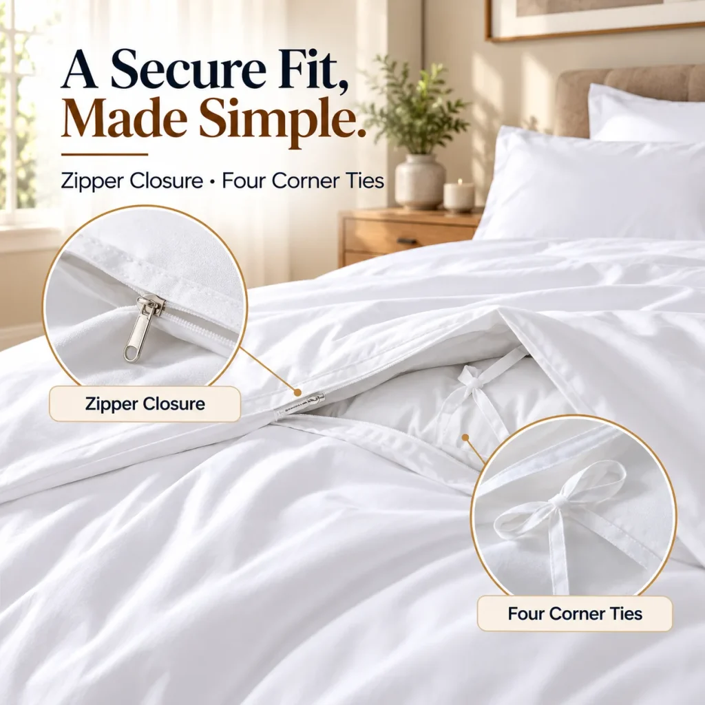 Sofrito Duvet / Comforter Cover 300 TC Plain Percale Cotton Blend - White | 12 - Months Guarantee | Hotel Premium with Easy Care | for Hotels & Bulk Use Sofrito Duvet / Comforter Cover 300 TC Plain Percale Cotton Blend - White | 12 - Months Guarantee | Hotel Premium with Easy Care | duvet / comforter cover