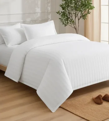 sofrito duvet / comforter cover stripes white