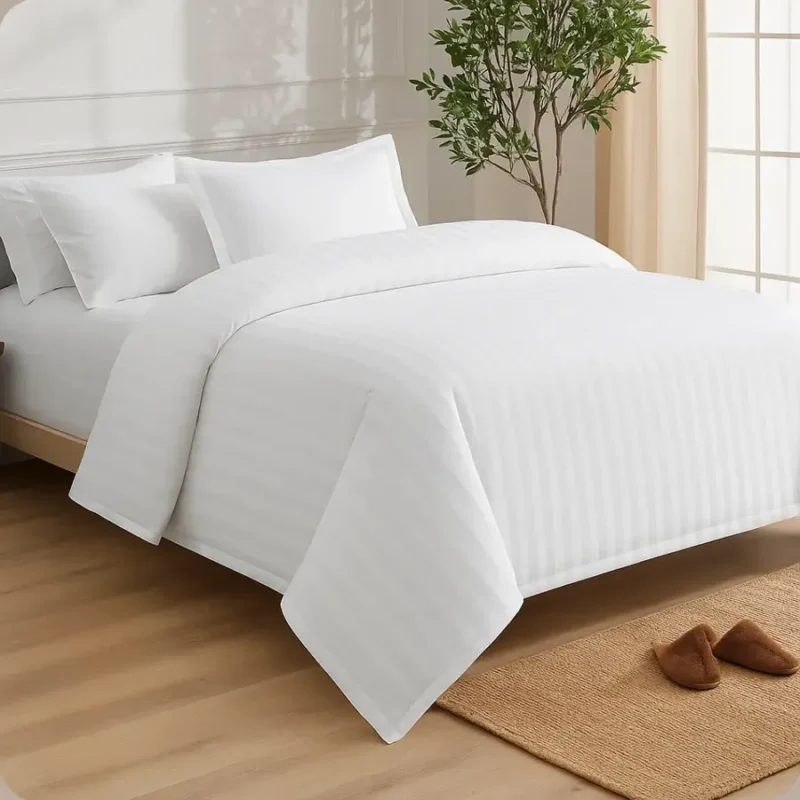 sofrito duvet / comforter cover stripes white