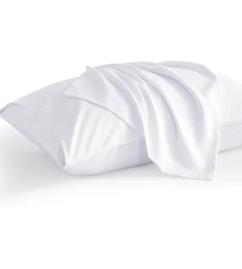 Sofrito Pillow Cover 300 TC Plain Percale Cotton Blend – White