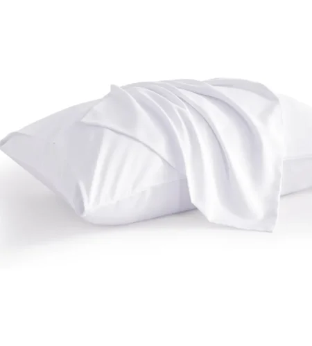 Sofrito Pillow Cover 300 TC Plain Percale Cotton Blend – White