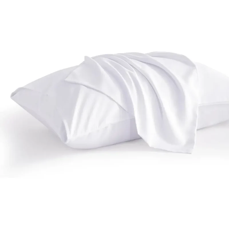 Sofrito Pillow Cover 300 TC Plain Percale Cotton Blend – White