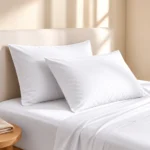 Sofrito 100% Cotton Pillow Cover - Sateen Finish - Plain - White