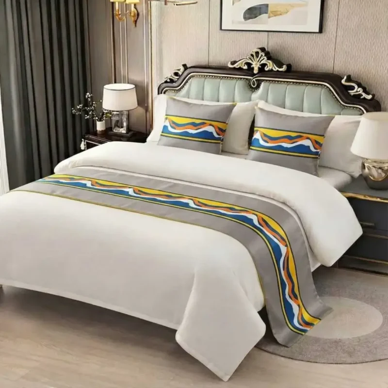 Sofrito Bed Runner with Cushion Cover Majestic Chevron Sofrito Bed Runner with Cushion Cover Majestic Chevron