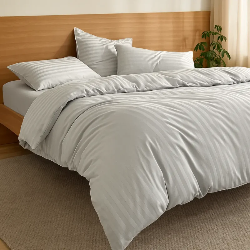 sofrito duvet / comforter cover stripes silver sofrito duvet / comforter cover stripes silver