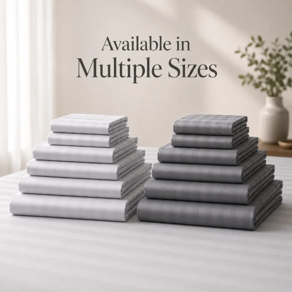 Sofrito 100% Cotton Flat Bedsheet - 500 TC - Striped | Anti Pilling Processed Fabric for Hotels & Bulk Use Sofrito 100% Cotton Flat Bedsheet - 500 TC - Striped | Anti Pilling Processed Fabric 100% cotton bedsheet