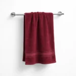 Sofrito 100% Cotton Terry Bath Towel | Divine Series Maroon