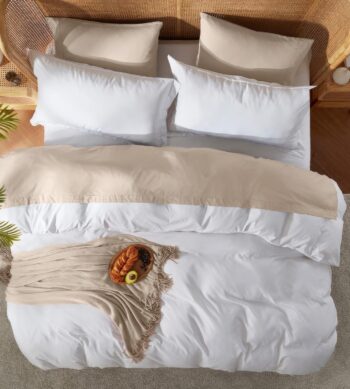 Sofrito Duvet / Comforter Cover Microfiber Plain White