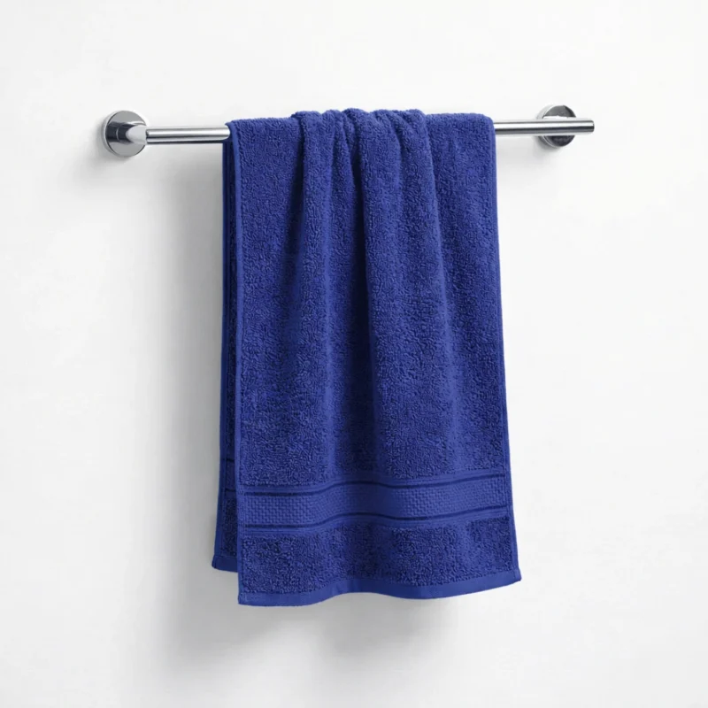 Sofrito 100% Cotton Terry Bath Towel | Divine Series Navy Blue