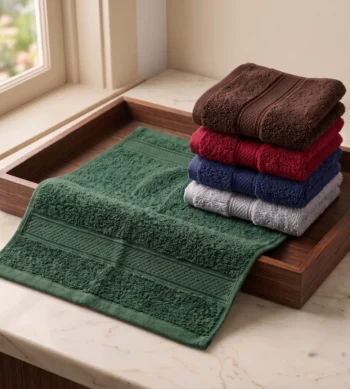 Sofrito 100% Cotton Terry Face Towel | Divine Series, Spa Quality | 50 GMS Highly Absorbent |