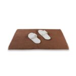 sofrito bath mat plain divine brown