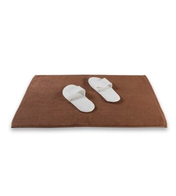 sofrito bath mat plain divine brown