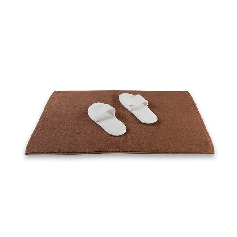 sofrito bath mat plain divine brown
