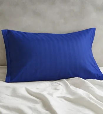 Sofrito 100% Cotton Pillow Cover Stripes Royal Blue
