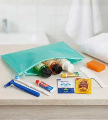 Customizable Toiletry Kit Zipper Bags