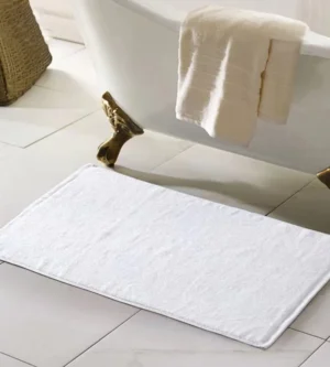 sofrito bath mat plain divine white