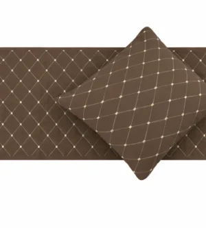 sofrito quilted bed runner Coffee Brown