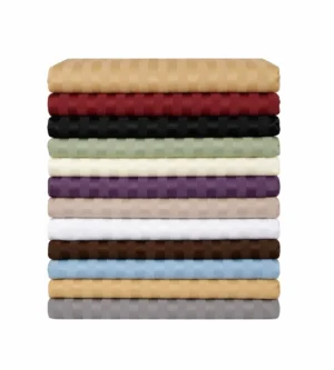 Sofrito Flat Bedsheet Glace Cotton Striped- 300 TC