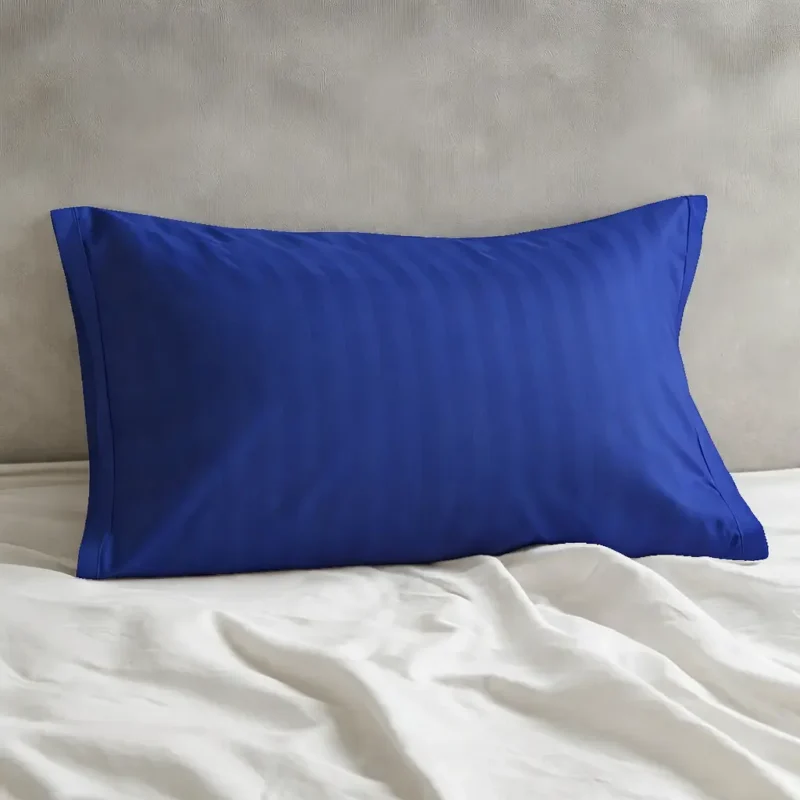 Sofrito 100% Cotton Pillow Cover Stripes Royal Blue