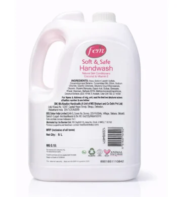 Home for Hotels & Bulk Use Dabur Fem Handwash 5Ltr