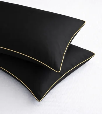 sofrito hotel microfiber pillow cover black
