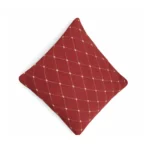 sofrito quilted cushion cover crimson red