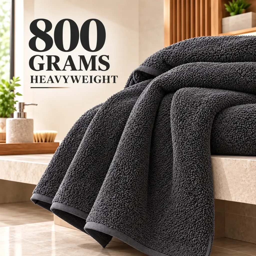 Sofrito 100% Cotton Jumbo Bath Sheet | for Salon & Spa | 800 GMS Highly Absorbent | bath Sheet