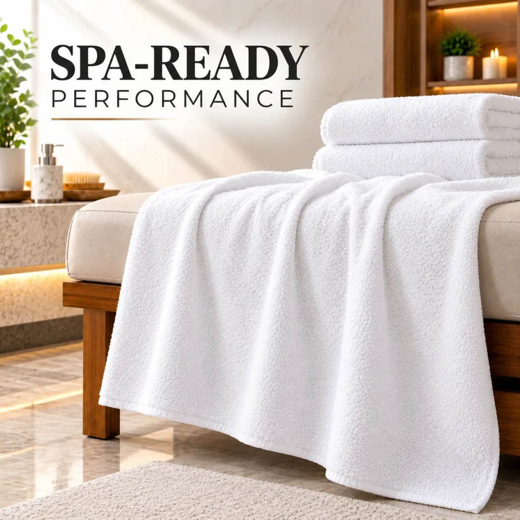 Sofrito 100% Cotton Jumbo Bath Sheet | for Salon & Spa | 800 GMS Highly Absorbent | bath Sheet