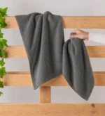 100% Cotton Grey Hand Towel
