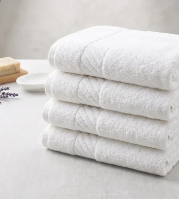 Sofrito Hotel Terry Hand Towel - 90% Cotton 10% Polyester - White - Classic Series