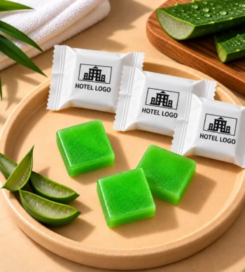 Hotel Glycerin Soap – Aloe Vera (with Hotel Branding)