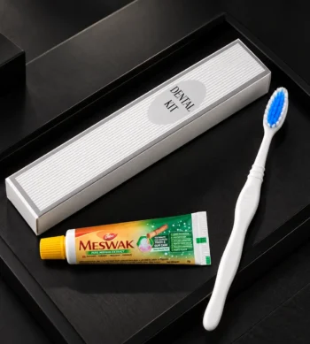 Hotel Dental Kit - Dabur Meswak Toothpaste and Toothbrush - Elite Boxed Edition