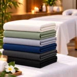 Sofrito Reusable Ultra Soft Spa Bedsheet – Oil Stain Resistant & Wrinkle Free (44″ × 90″)